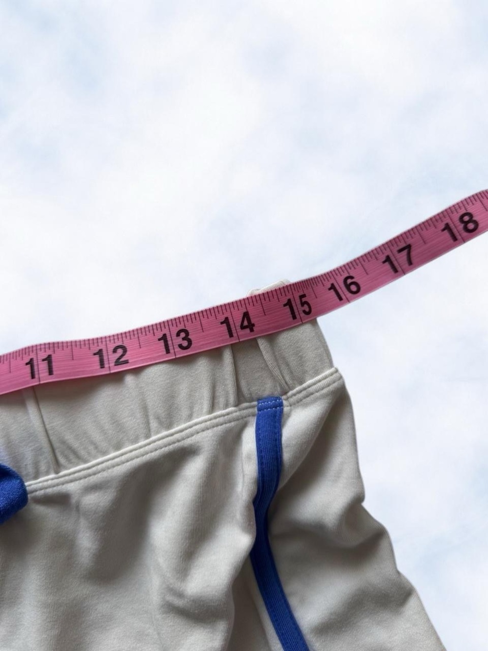 victoria's secret PINK white and blue micro shorts - Picture 3 of 5